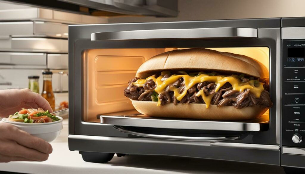 how to reheat a cheesesteak