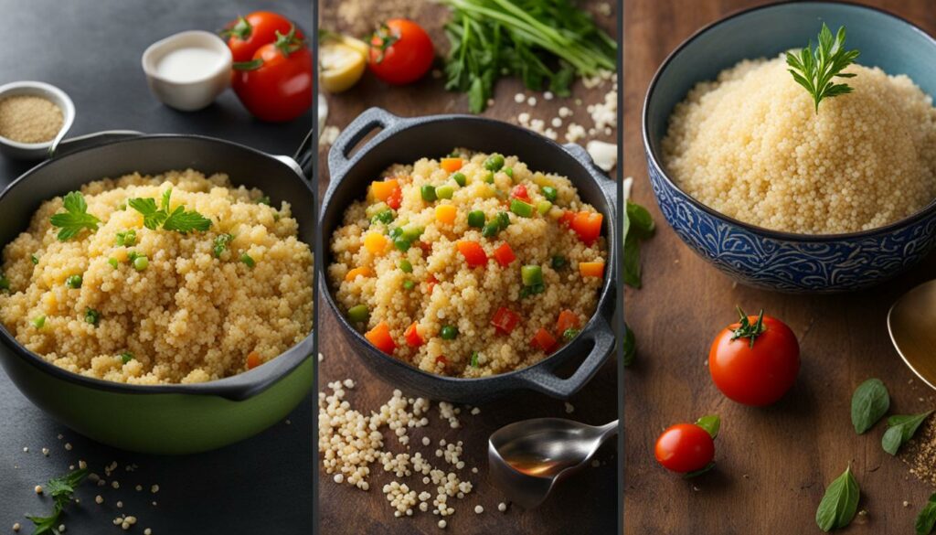 quinoa vs couscous vs rice cooking methods and recipes